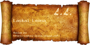 Laskai Leona névjegykártya